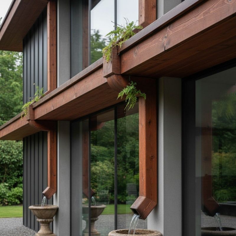 Wooden Gutter Replacement detail